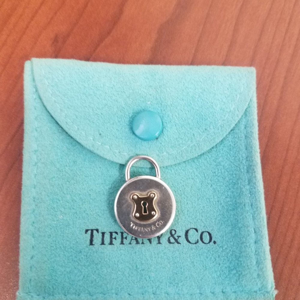 Tiffany & Co. Retired Sterling Silver & 14K Gold Pendant Charm